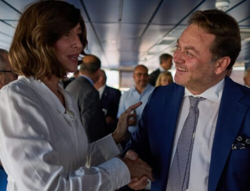 Welcoming Minister Anna Maria Bernini Aboard the Laura Bassi